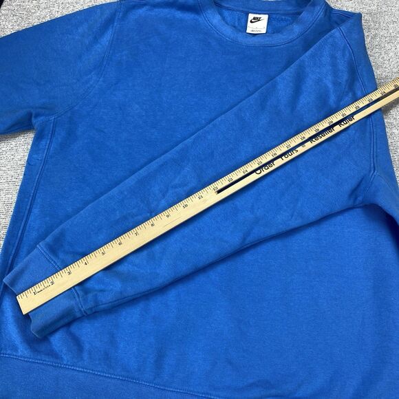 Nike Men's Crew Neck Sweatshirt Blue Orange Trance Size Large - Picture 11 of 16